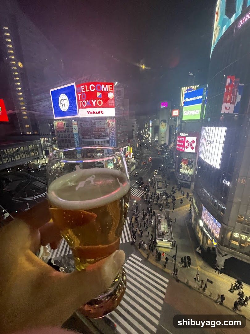 Tokyo Night View with Beer