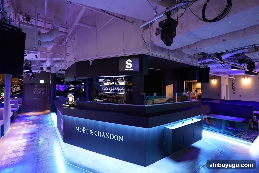 Bar Interior with Moët & Chandon Signage