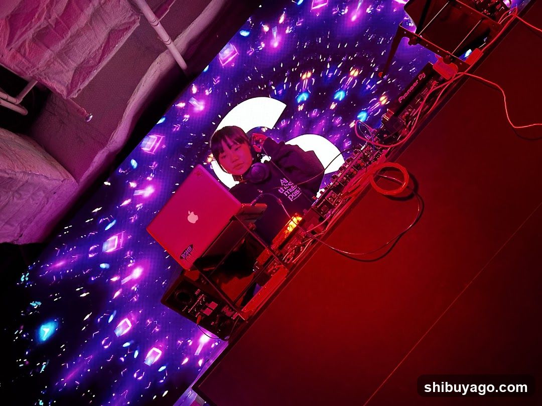 DJ Setup with Laptop and Equipment