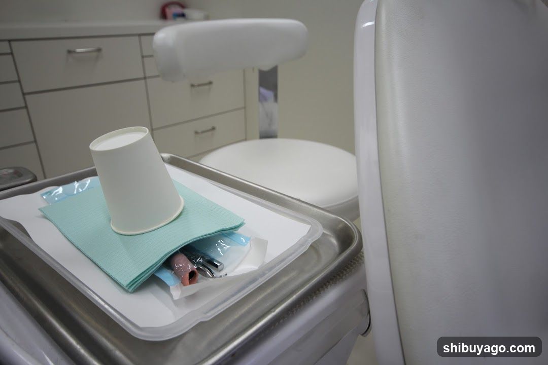 Dental Chair Tray with Supplies