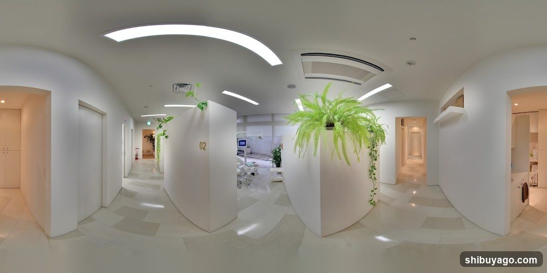 Modern Interior Space with Greenery
