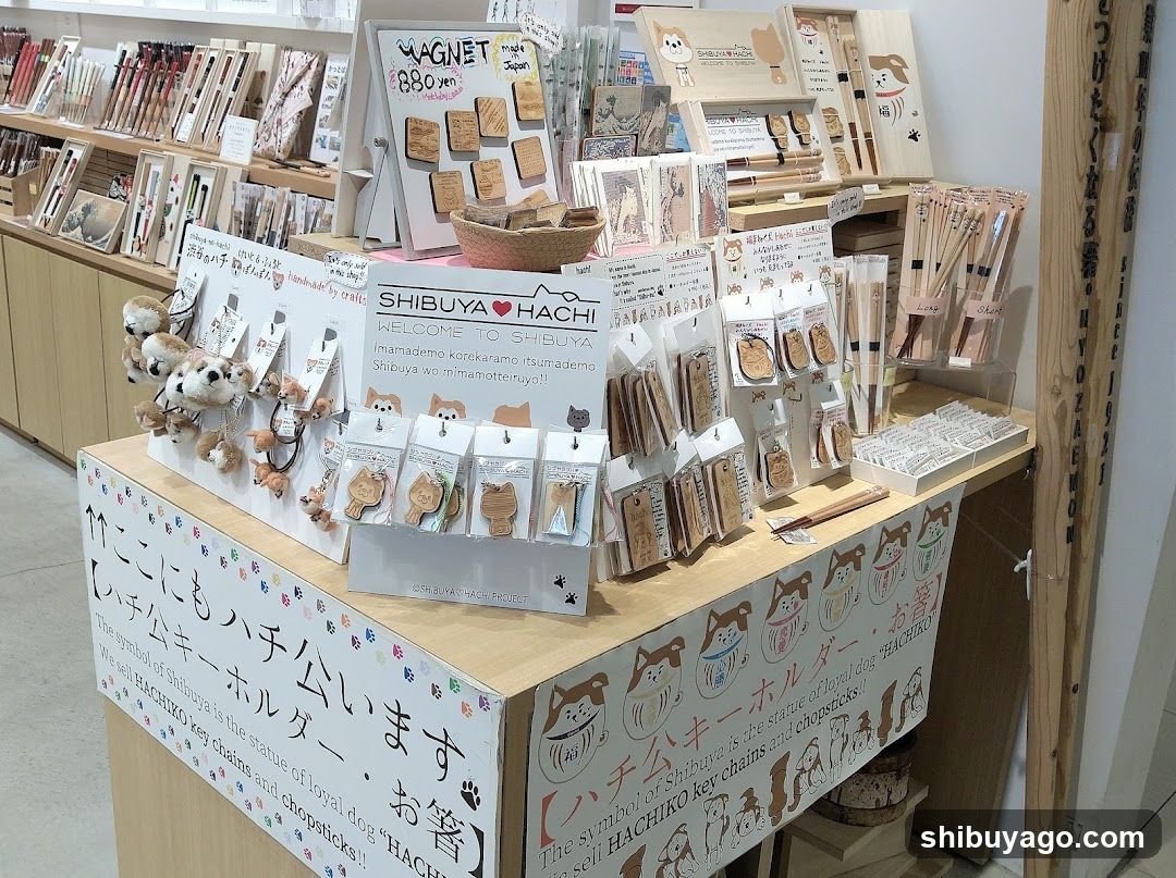 Shibuya Hachi Merchandise Display