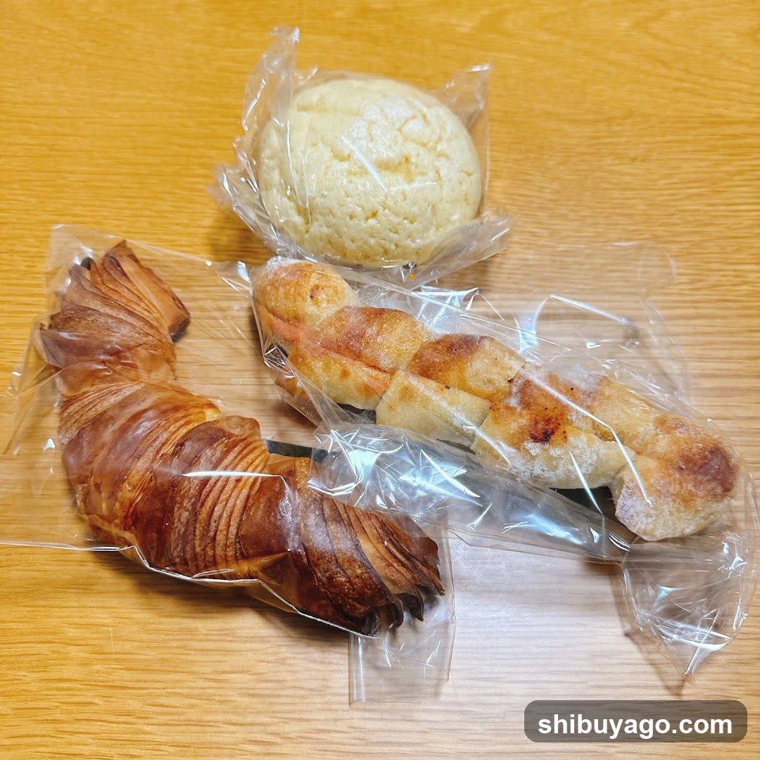 Packaged Pastries on Wooden Table