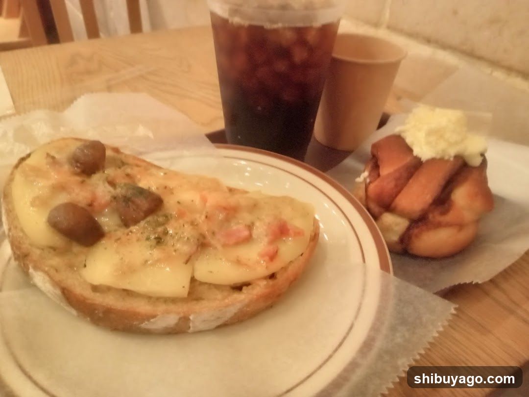 Breakfast Spread with Toast and Bun
