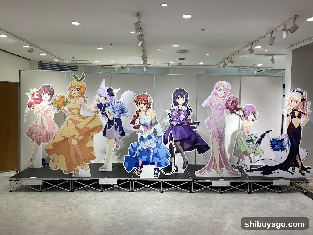 Anime Character Cutout Display
