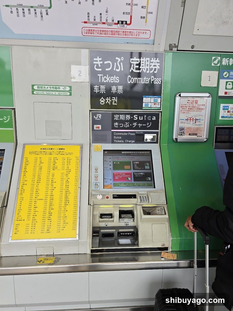 Ticket Machine at Train Station