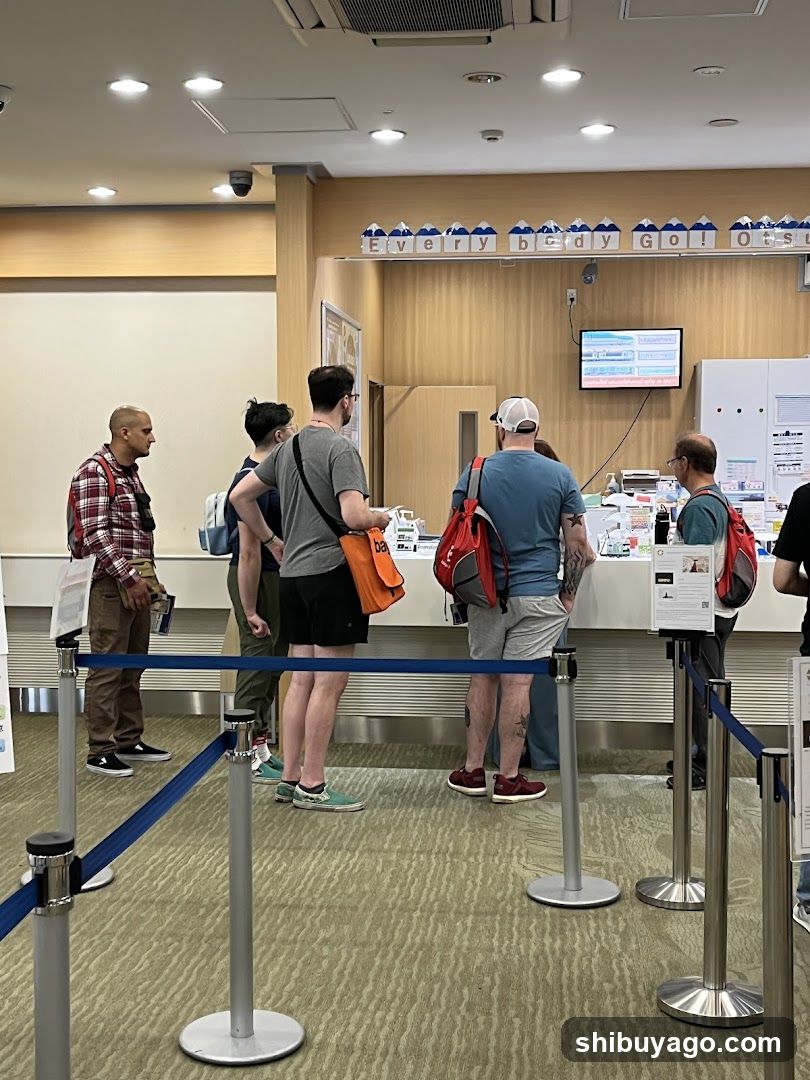 Queue at Service Counter