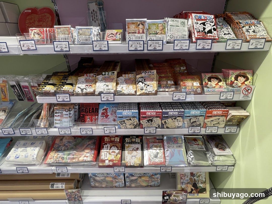 Anime Merchandise Shelf Display