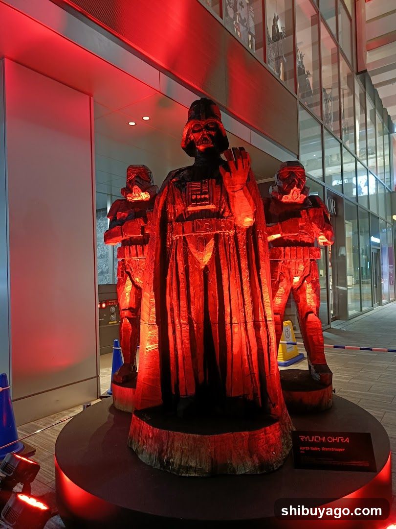 Darth Vader Sculpture Display