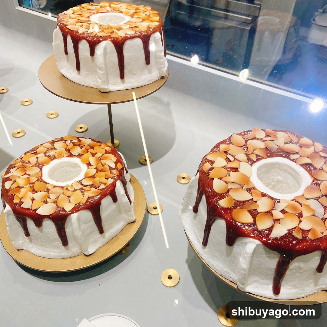 Almond Caramel Cake Display