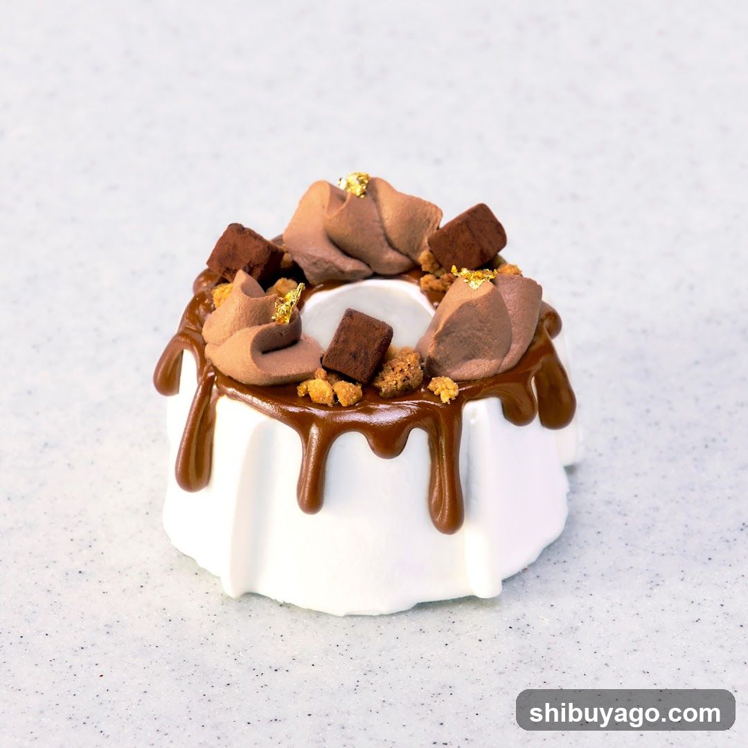 Chocolate Dessert with Gold Leaf