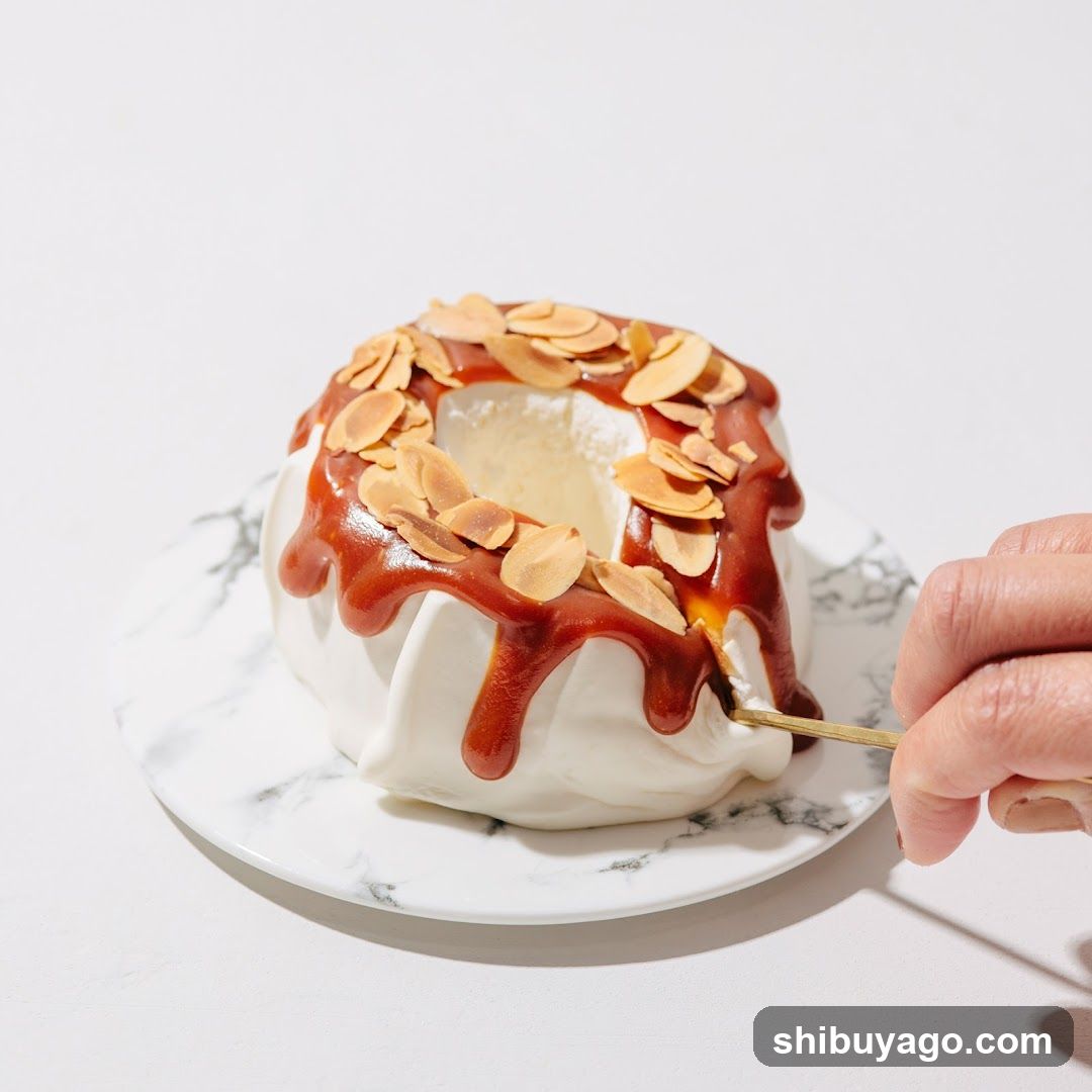 Caramel Almond Meringue Dessert