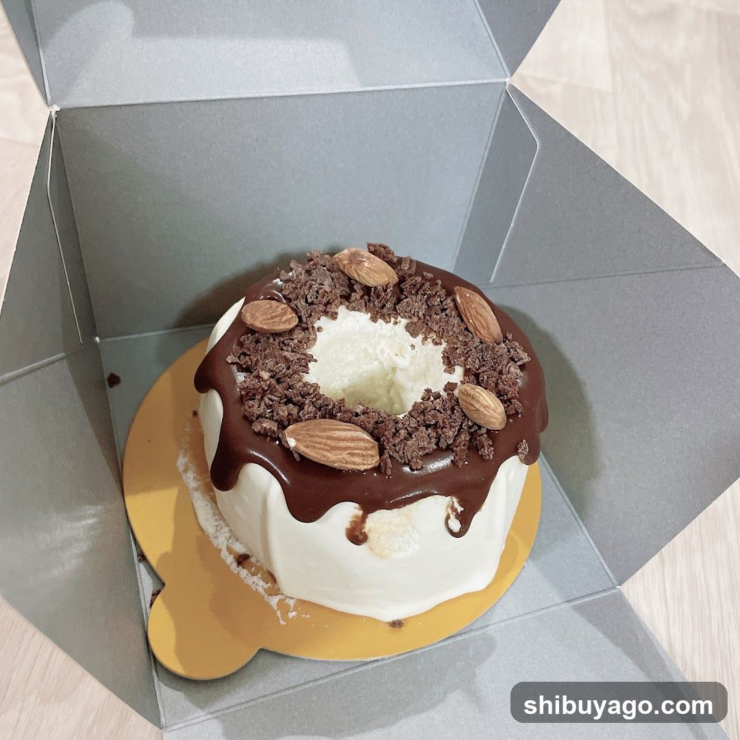 Chocolate and Almond Cake in Box