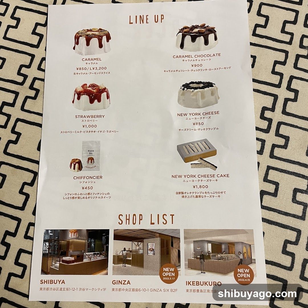 Line Up & Shop List Menu