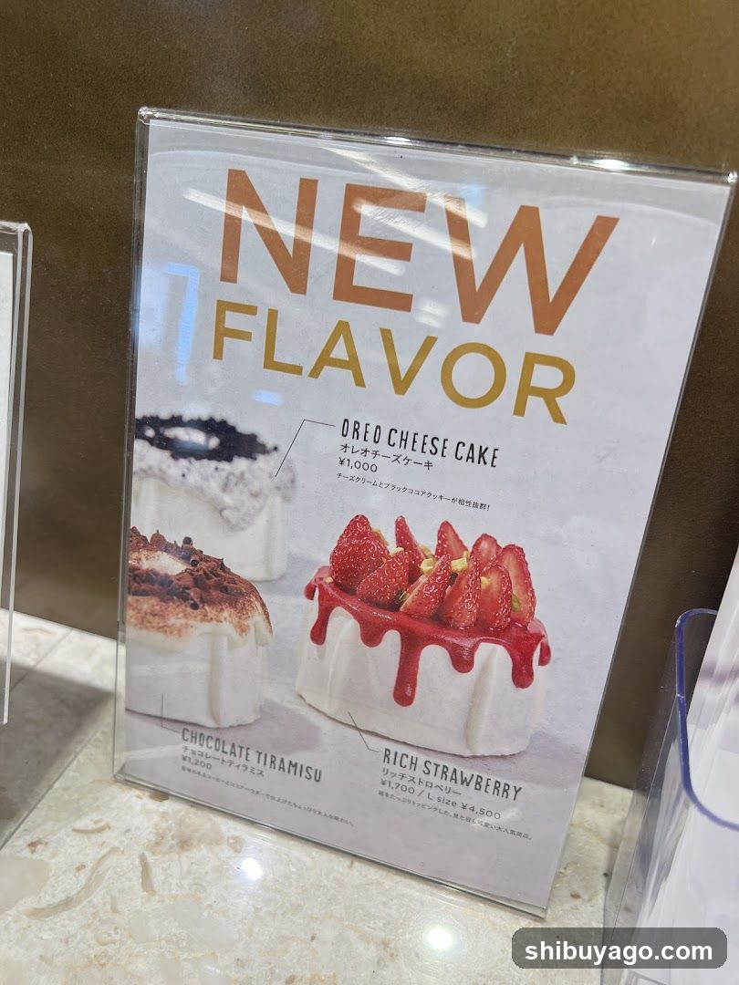 New Flavor Menu Board