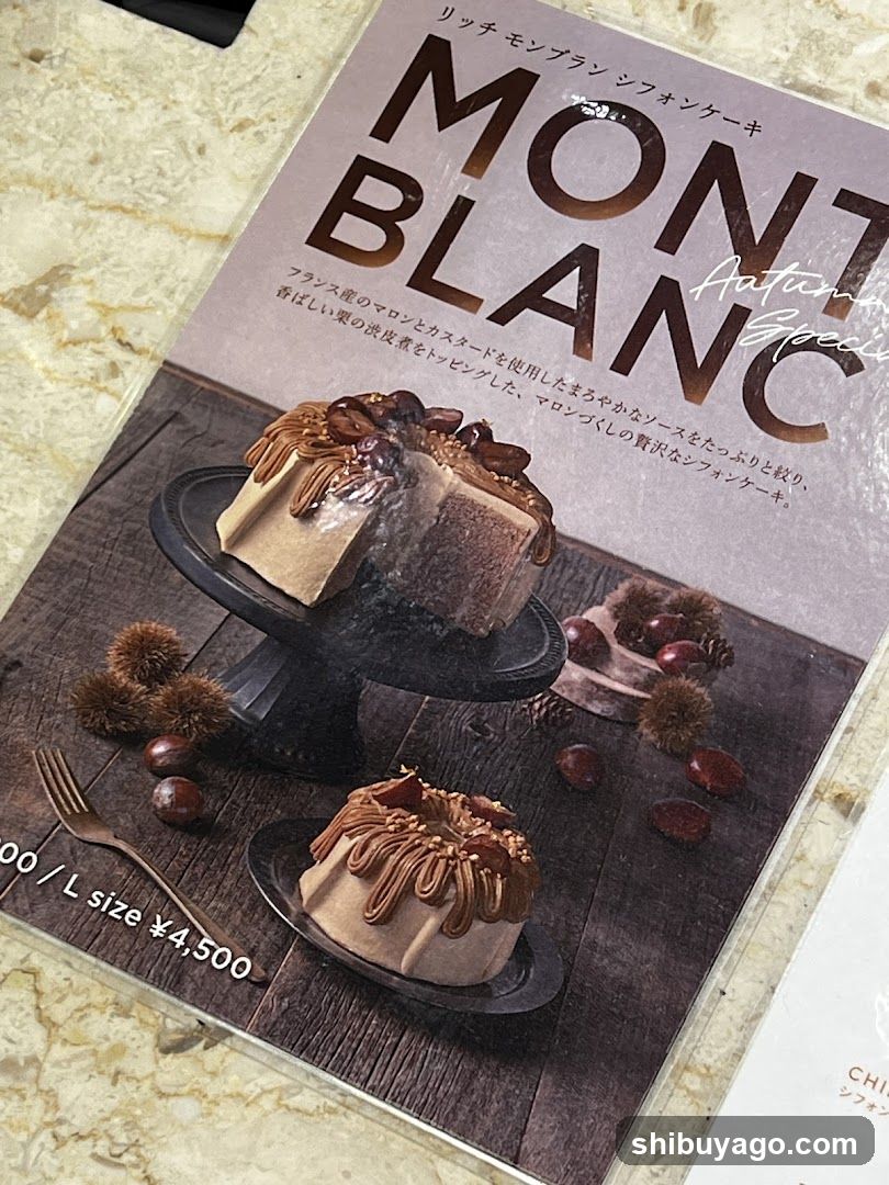 Mont Blanc Cake Advertisement