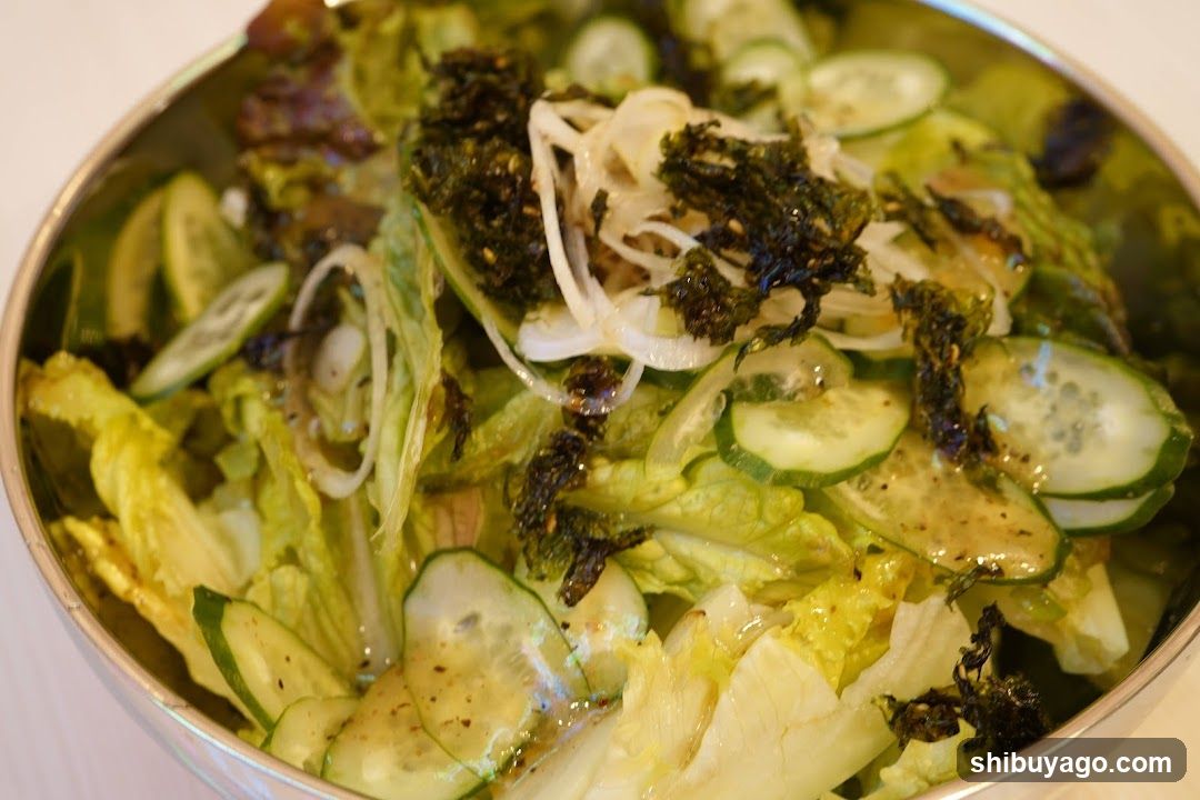 Salad Bowl with Cucumber and Lettuce