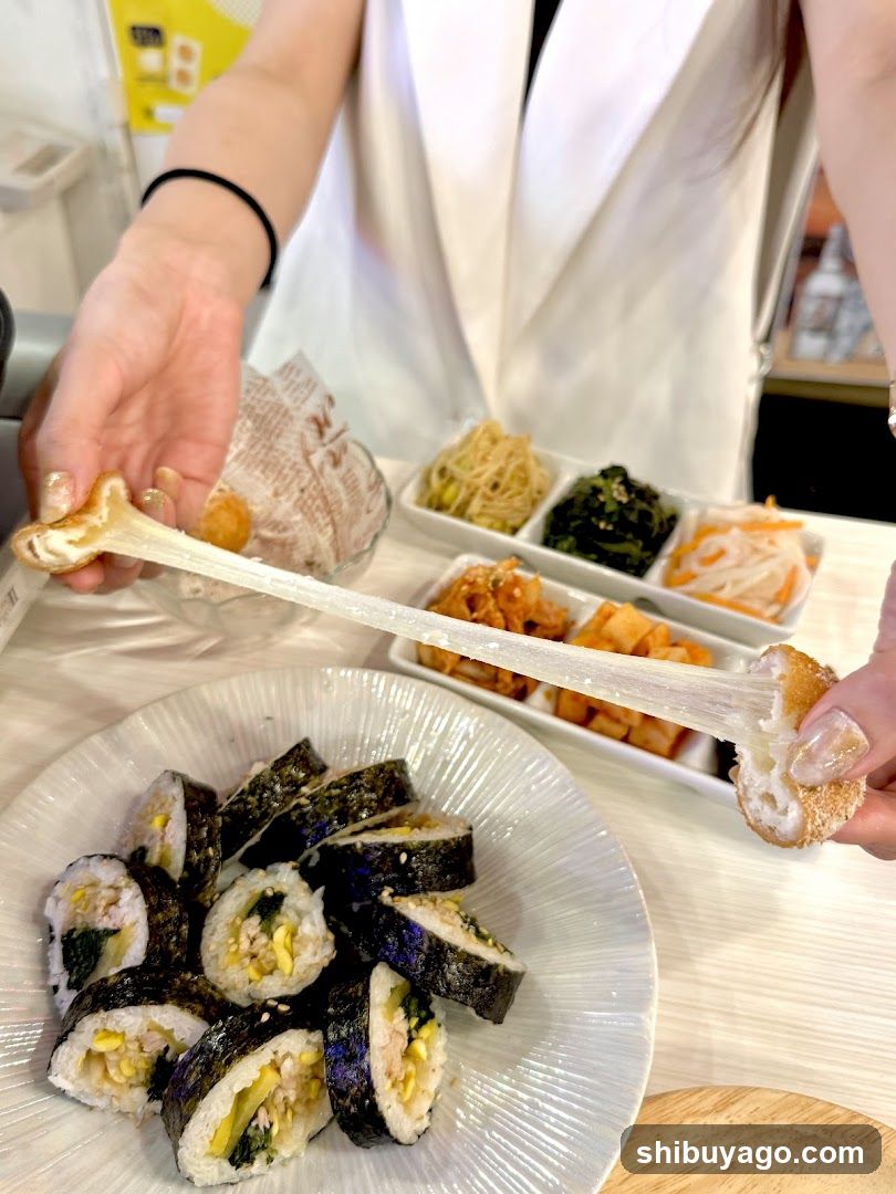Sushi and Side Dishes at a Restaurant