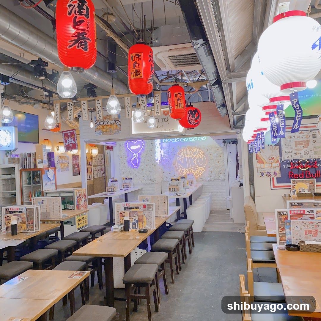Restaurant Interior with Japanese Decor