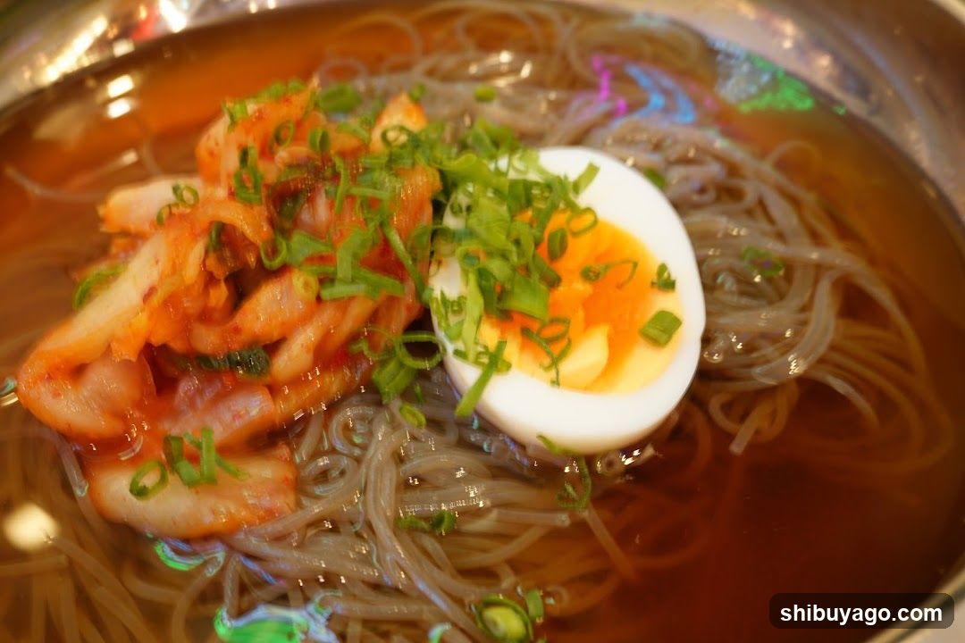 Spicy Noodle Bowl with Egg and Kimchi