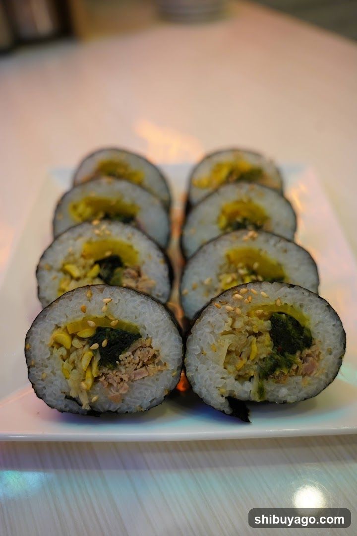Sushi Rolls on a Plate