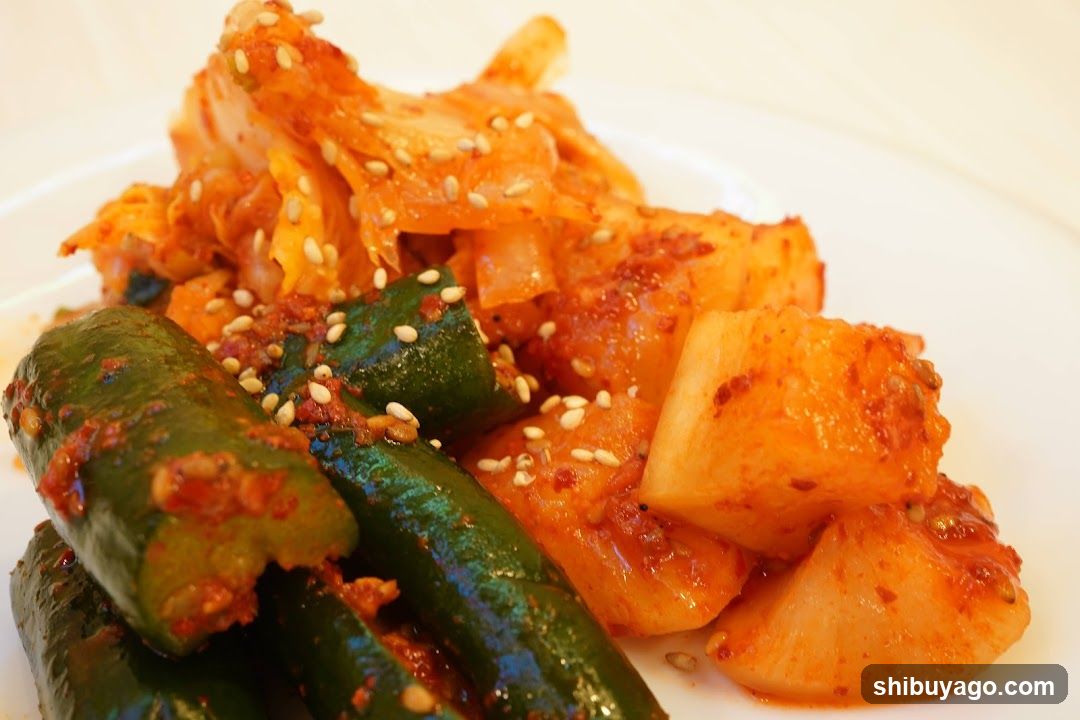 Korean Side Dishes with Sesame Seeds