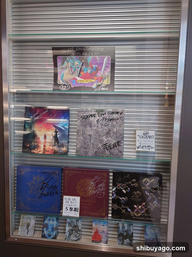 Square Enix Garden Merchandise Display