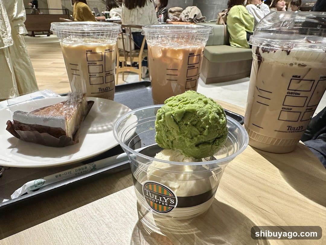 Tully's Coffee Dessert and Drink Spread