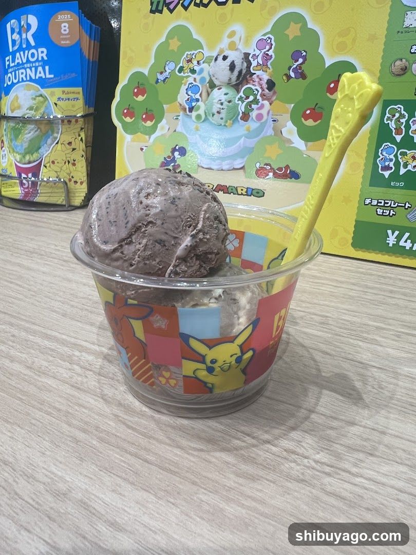 Pikachu Ice Cream Cup with Magazine and Mario Poster