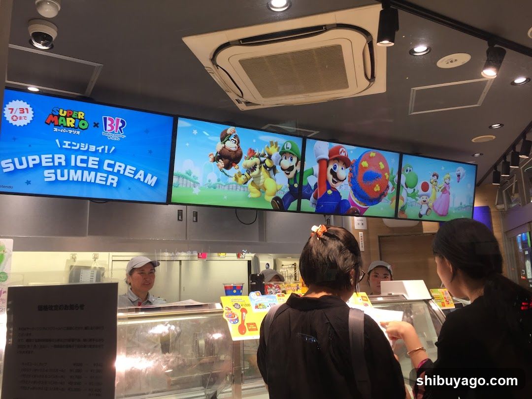 Super Mario Summer Ice Cream Shop Interior