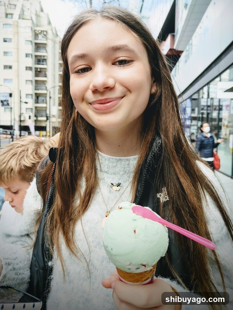 Girl with Ice Cream Cone