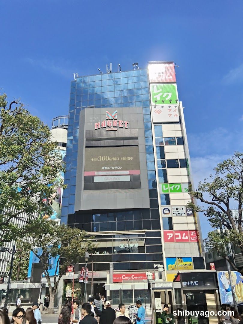 City Street Scene with Shopping Center