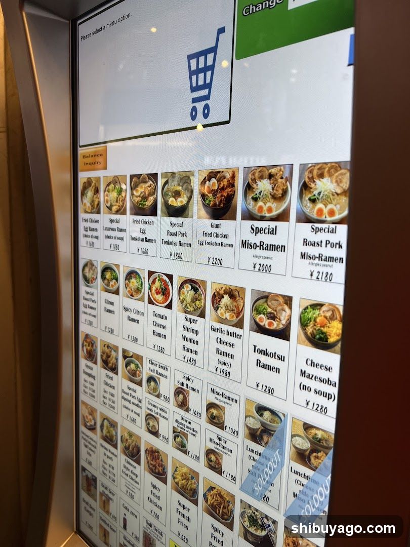 Ramen Menu Board