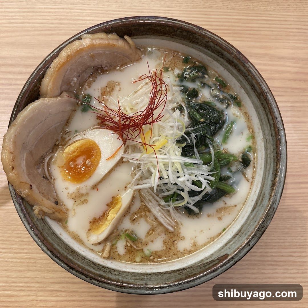 Ramen Bowl with Egg and Greens
