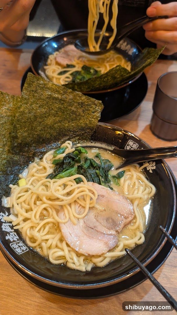 Ramen Bowl with Noodles and Toppings