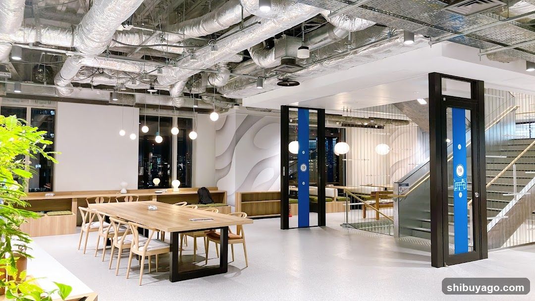 Modern Office Interior with Dining Area