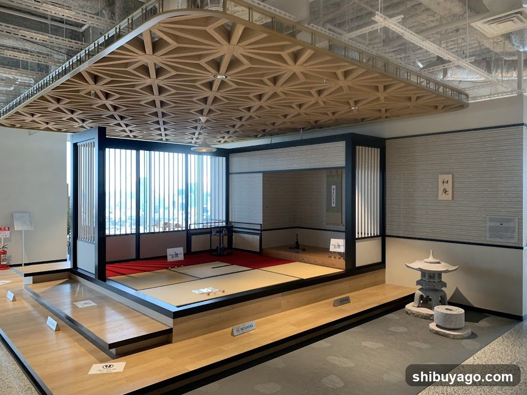 Japanese Tea Room Interior Display