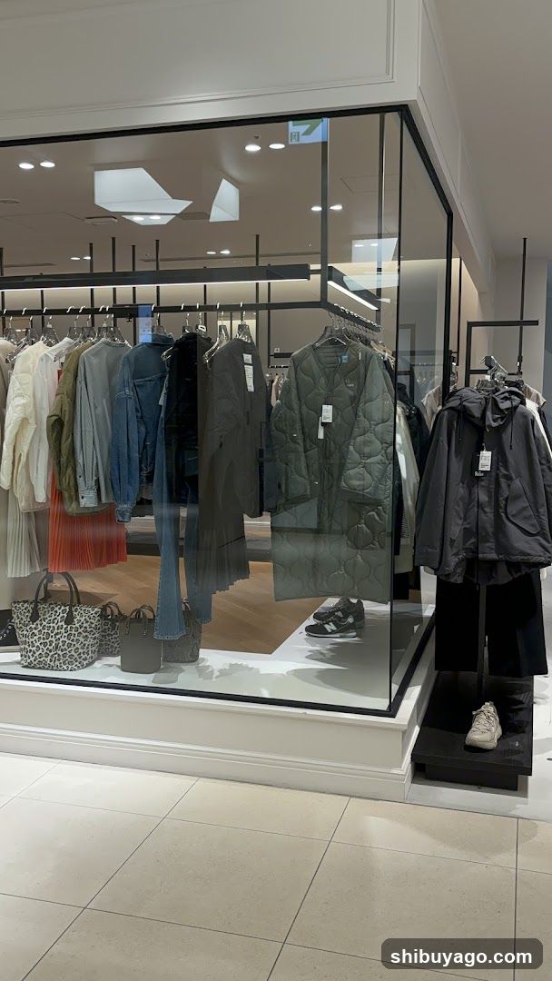 Clothing Store Interior Display