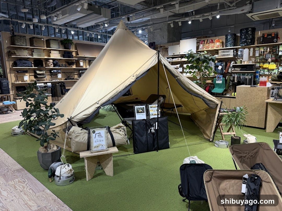 Camping Gear Store Interior Display