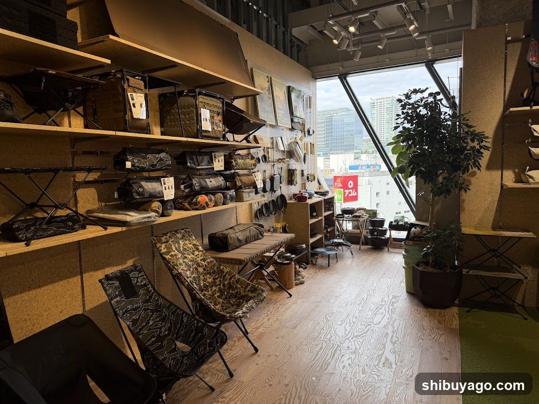 Camping Gear Store Interior