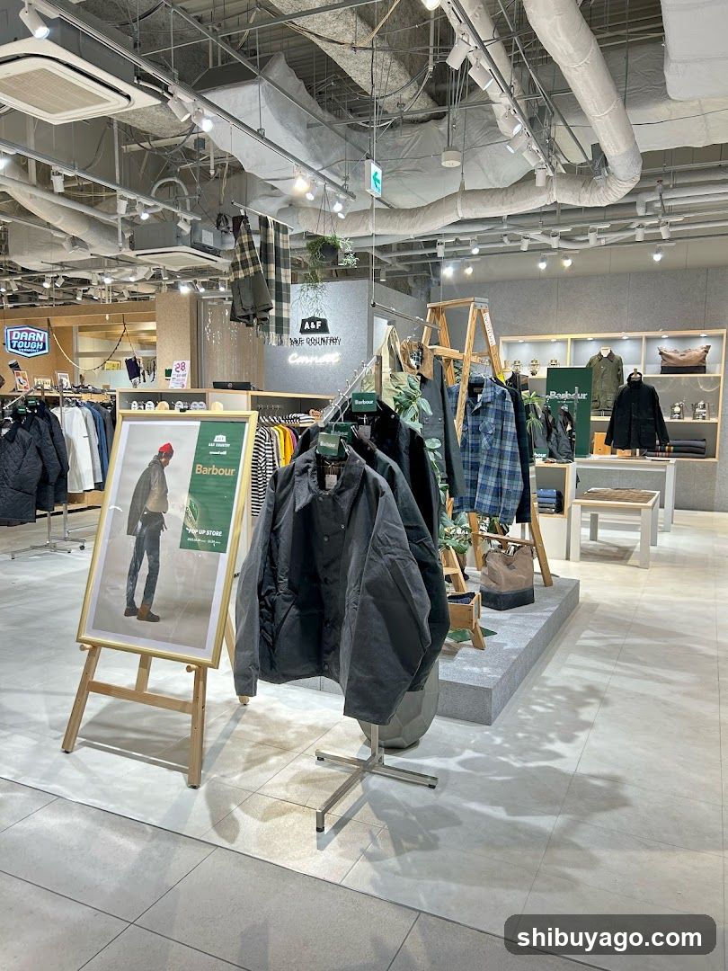 Men's Clothing Store Interior Display