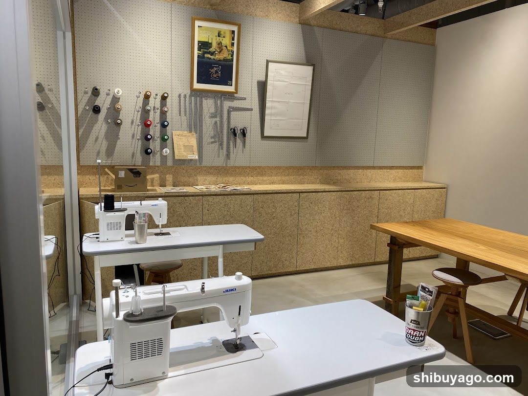 Sewing Machine Workshop Interior