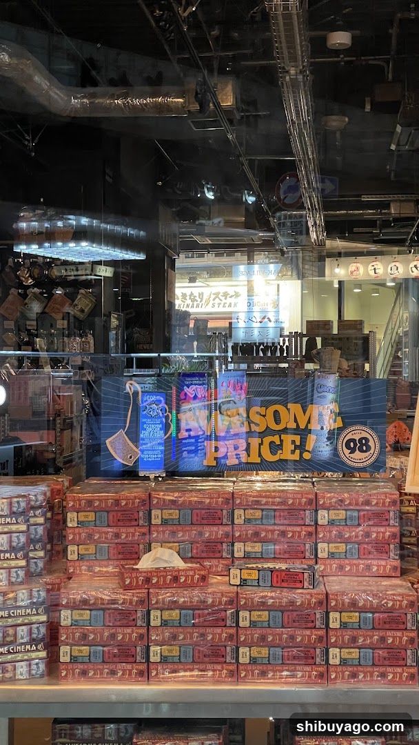 Store Display with Products and Signage