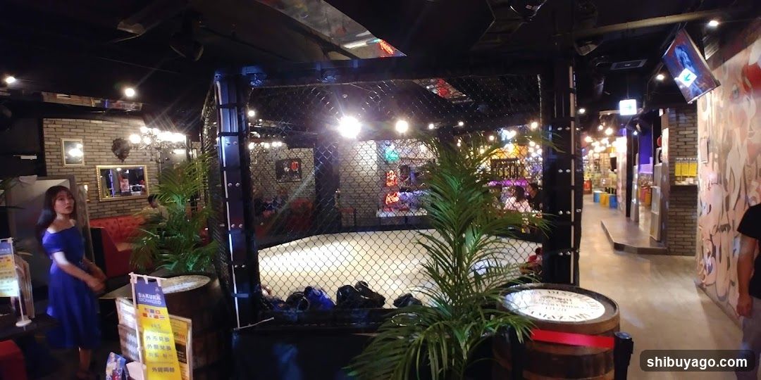 Interior of a bar or entertainment venue