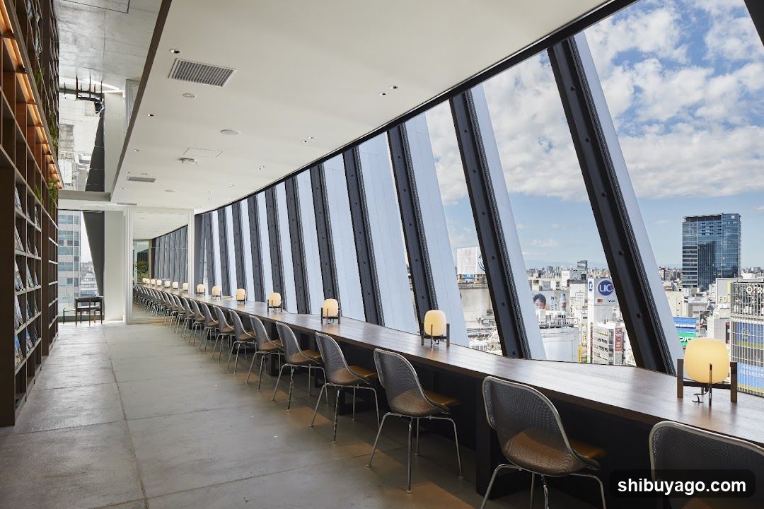 Modern Rooftop Lounge with City View