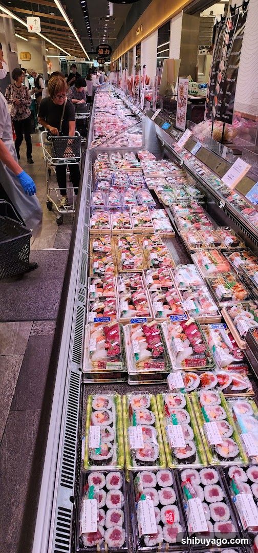 Sushi Display in Market