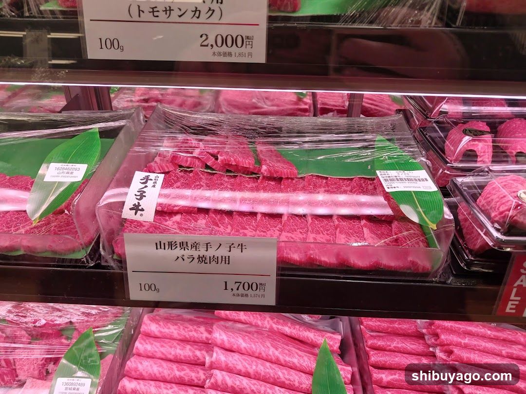 Meat Display in Store