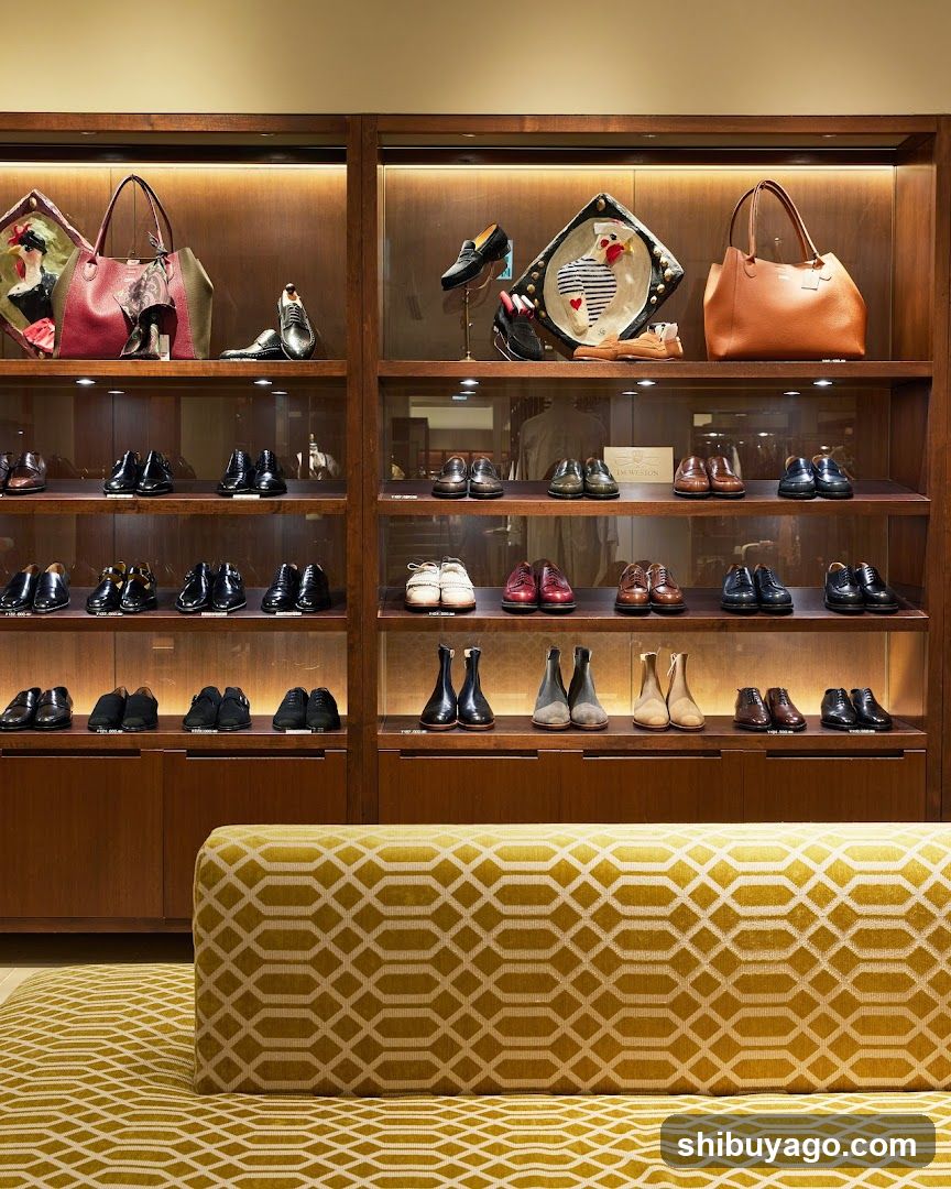 Luxury Shoe and Handbag Display