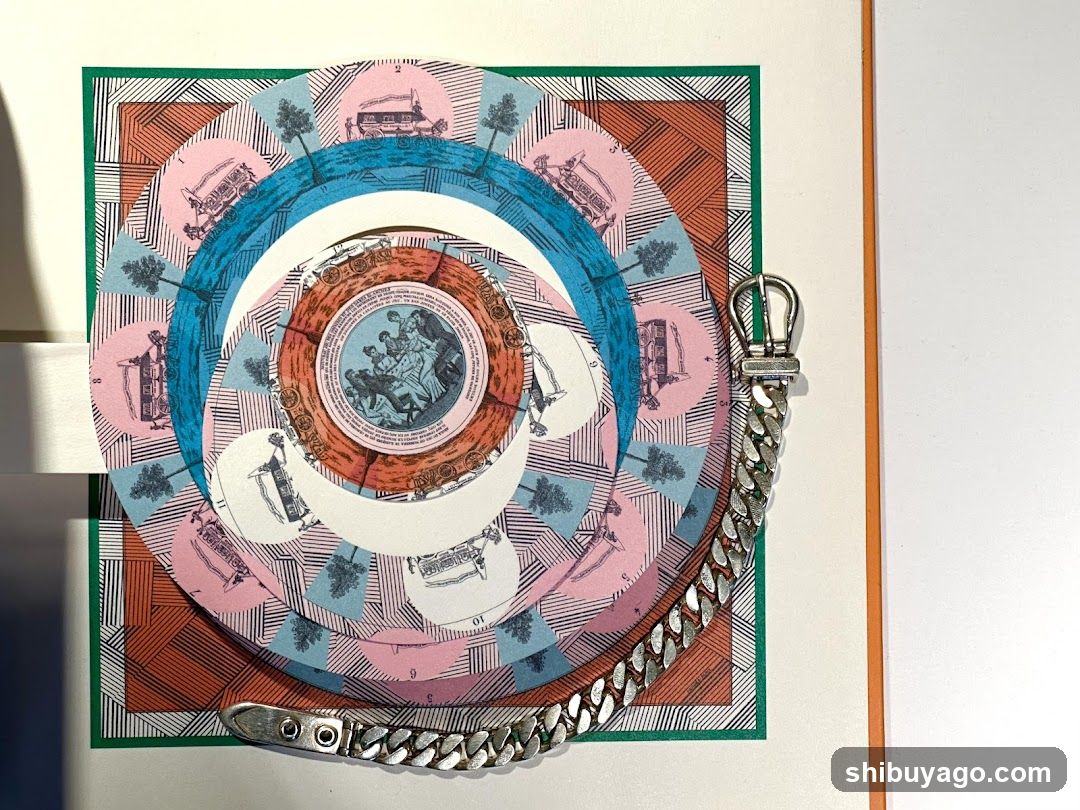 Mixed Media Collage with Chain