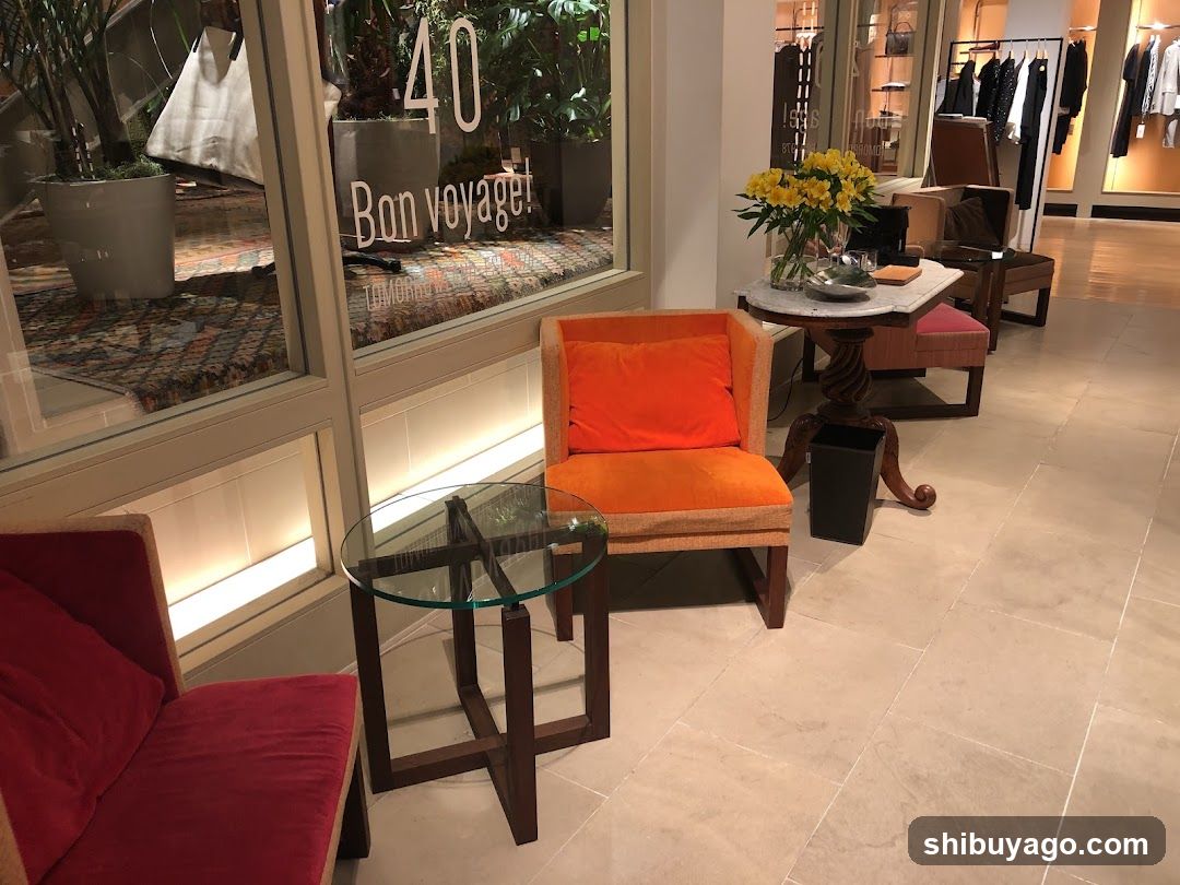 Store Entrance with Bon Voyage Signage